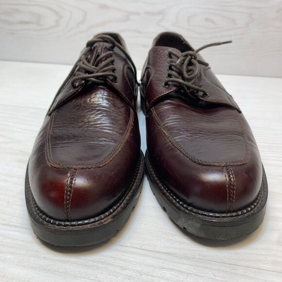 H.S.‎ Trask Brown Pebbled Leather Oxford Men\'s Sz 11M Lace Up Comfort Shoes